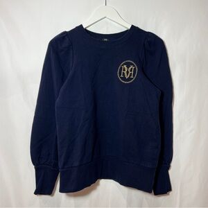 River Island Kids Puff Shoulder Sweater in Navy Blue Size US S / EUR 2